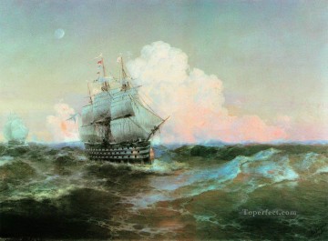イワン・アイヴァゾフスキーの船十二使徒海の波 Oil Paintings